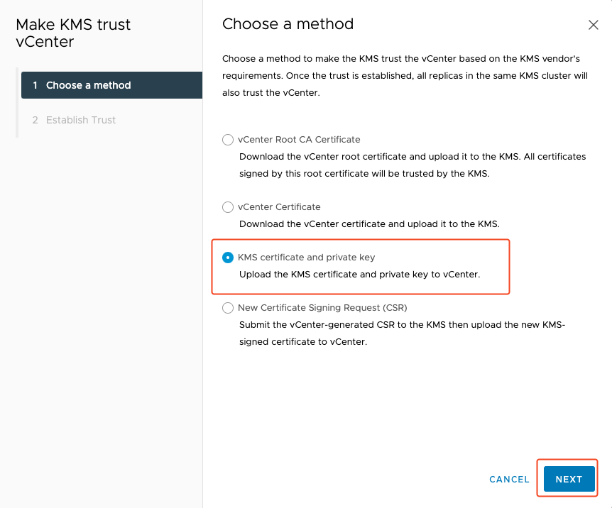 Step 5 - Set your Cosmian KMS 