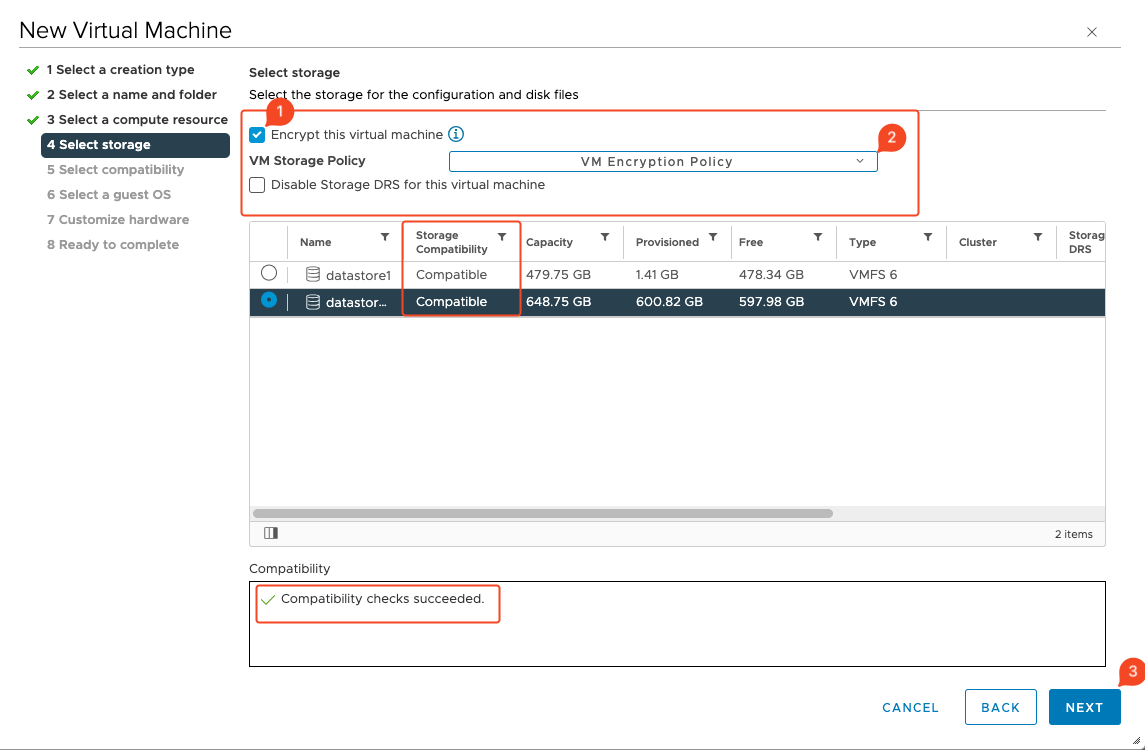 Step 9 – Final verification screen